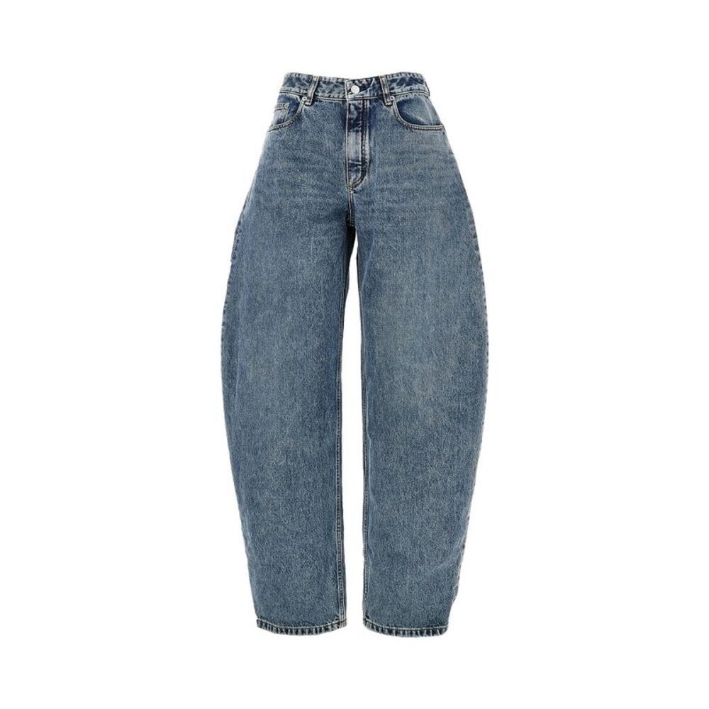 Alaia Women Curved Five-Pocket Jeans
